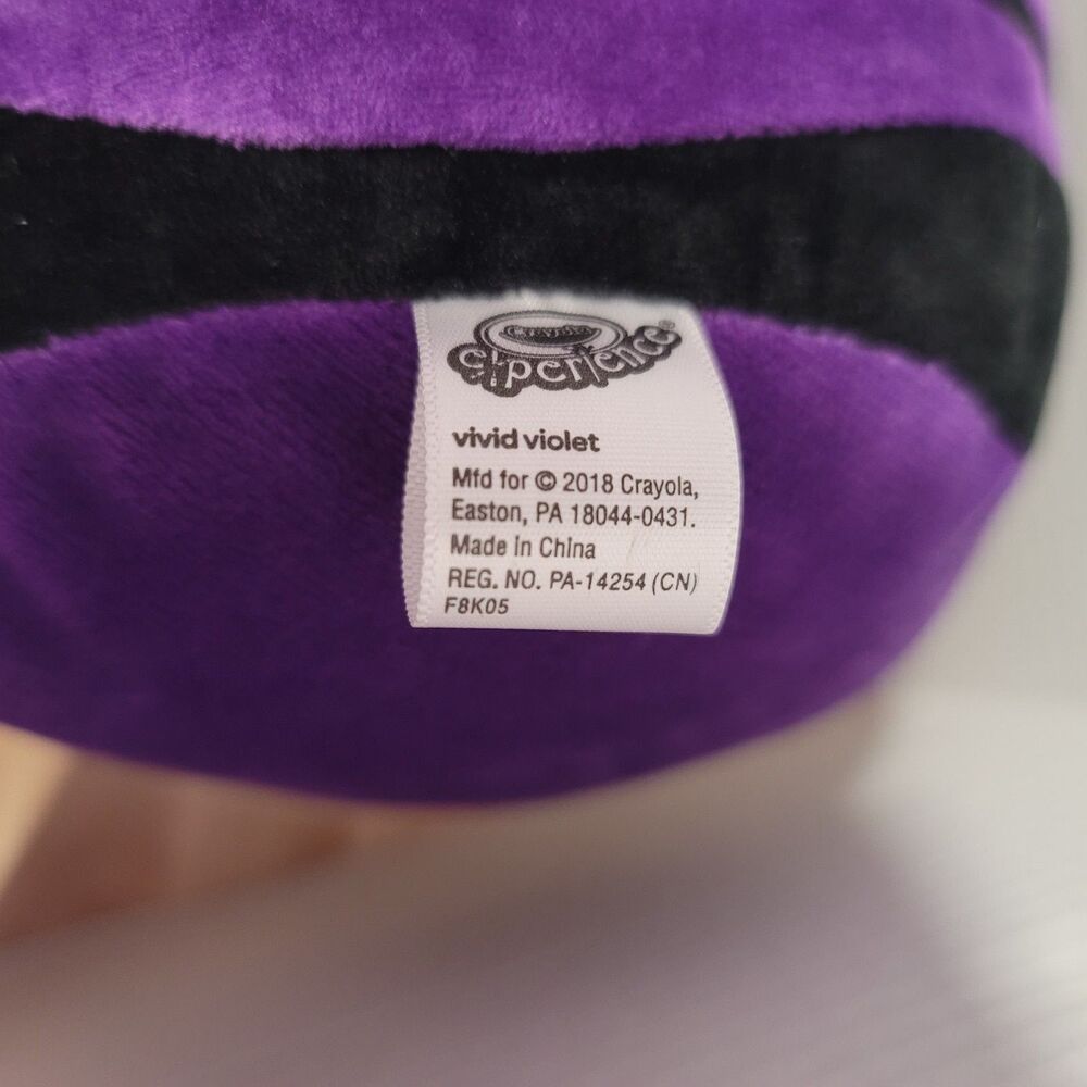 Crayola Vivid Violet Crayon Plush 20” Inches Tall Stuffed Gift Collectible - Picture 12 of 14